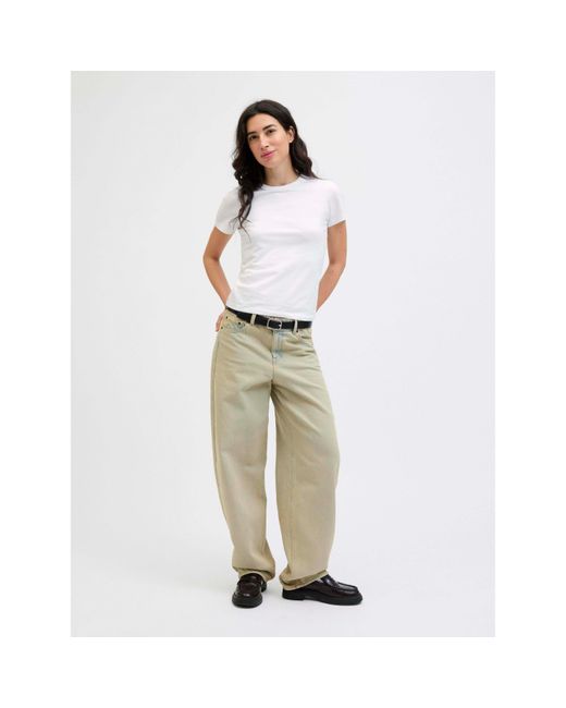 JJXX White Gigi Crew T-Shirt Ladies