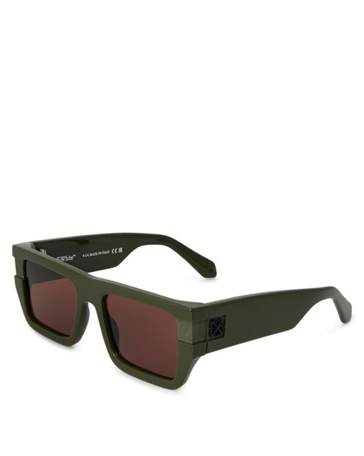 Off-White c/o Virgil Abloh Green Off Chester Sunglasses 99