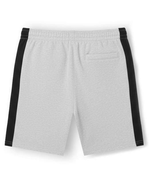 Lacoste Gray Cotton Fleece Colour Block Shorts for men