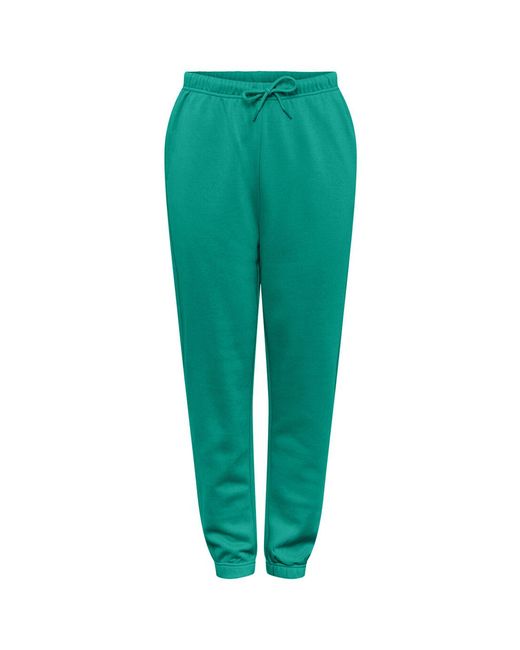 Pieces Green Heavyweight Closed Hem Fleece Joggers