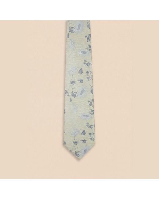 Without Prejudice Natural Adriana Silk Floral Tie for men