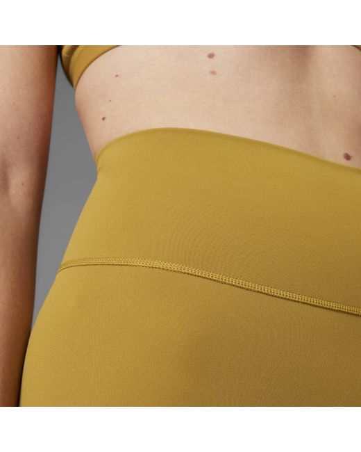 Adidas Yellow All Me 5-Inch Short Leggings