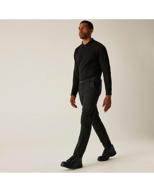 Regatta Black Pro Action Stretch Trousers for men