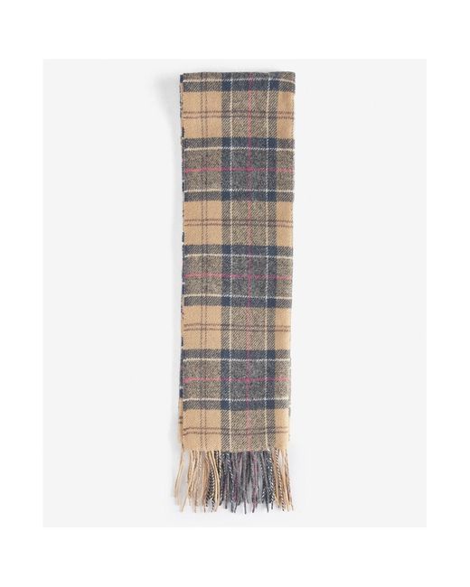 Barbour Blue Tartan Lambswool Scarf