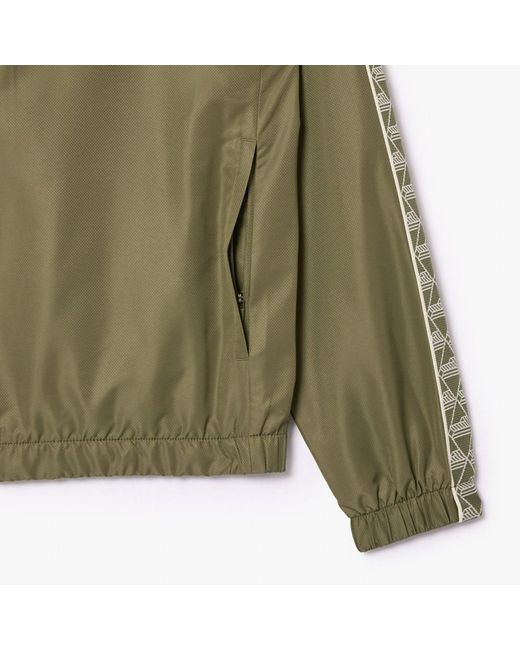 Lacoste Green Tennis Monogram Track Jacket for men