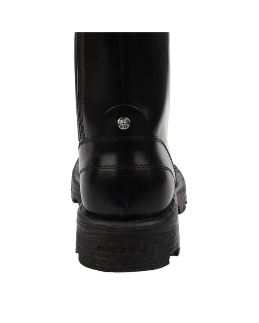 DIESEL Black D-Hammer Boots for men