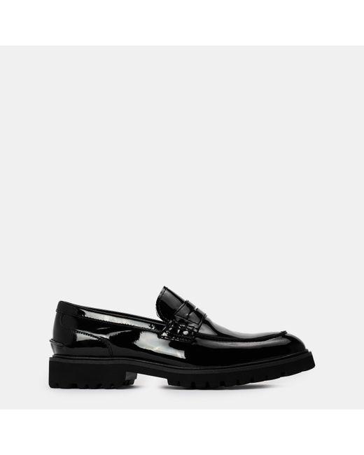 Steve Madden Black Maisonn Penny Loafers With Moc Toe for men