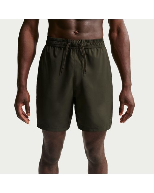 Nike Gray Dri-Fit Form 7 Unlined Versatile Shorts for men