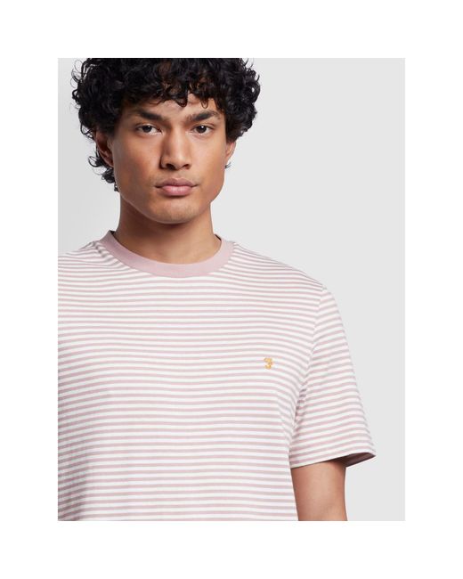 Farah Purple Daytona Short Sleeve T Shirt for men