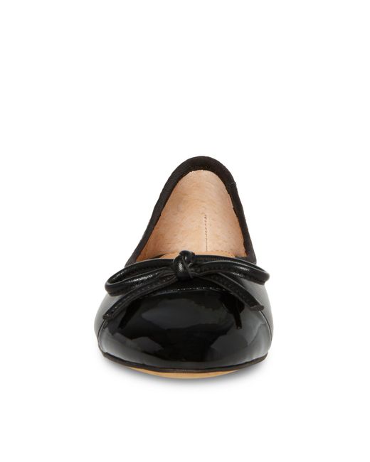 Steve Madden Black Ellison Bow Ballet Flats