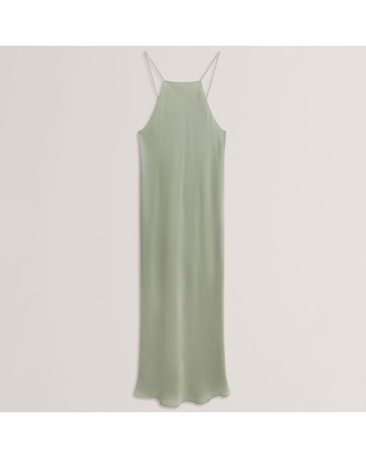 Ted Baker Green Halter Neck Midi Dress