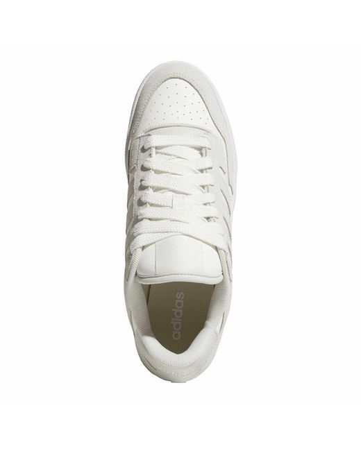 Adidas White Rapid Court Low Trainers for men