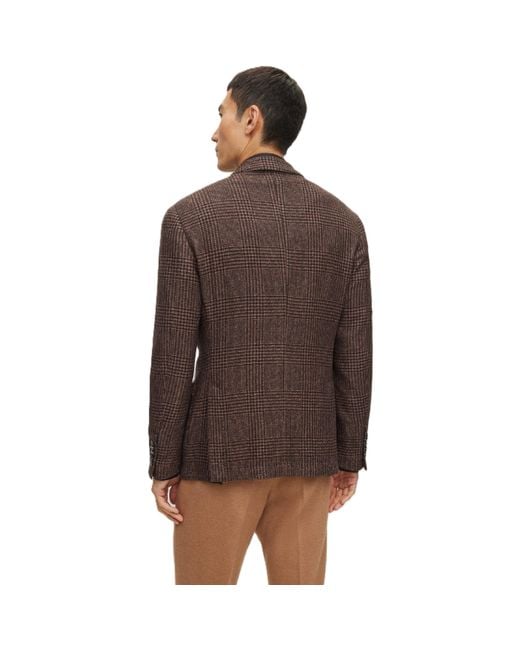 Boss Brown Heston Tailored Fit Formal Jacket for men