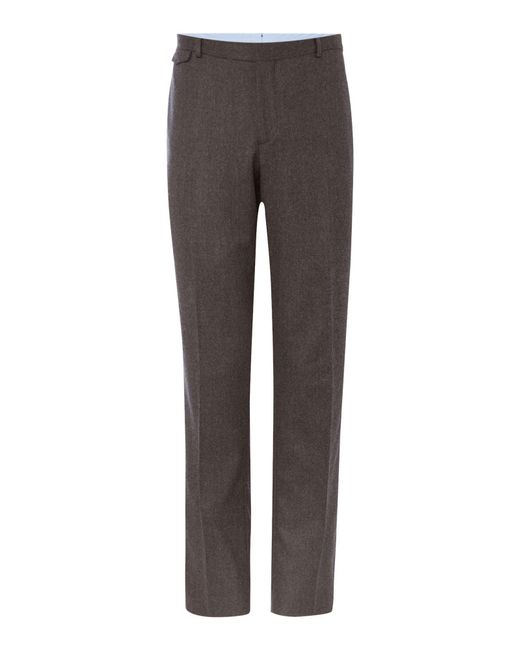 Chester Barrie Gray Grey Flannel Trousers for men