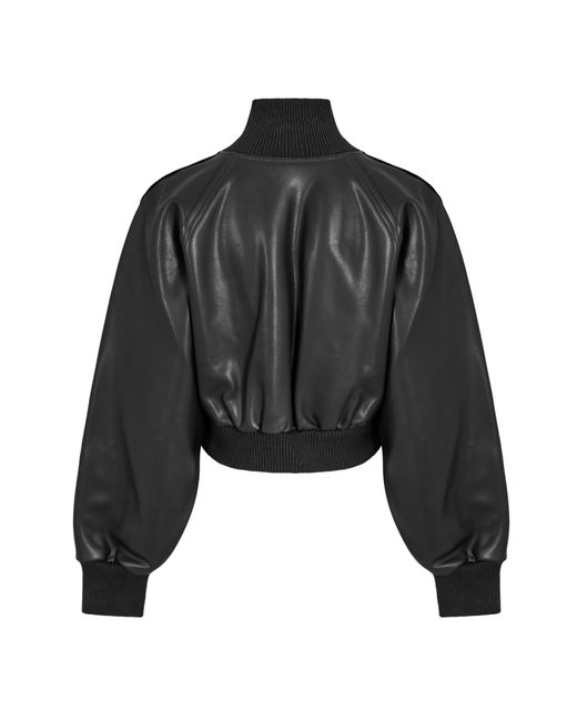 Norma Kamali Black Bomber Jacket