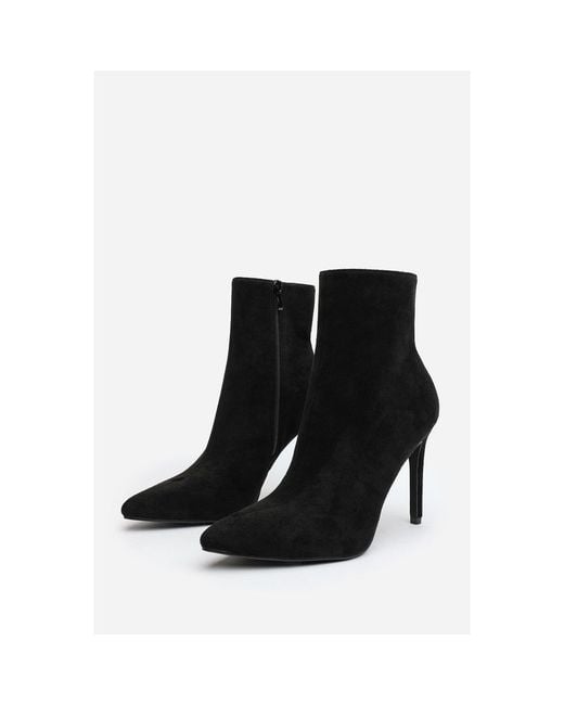 Where's That From Black Where's Pointed Toe Stiletto Ankle Boots