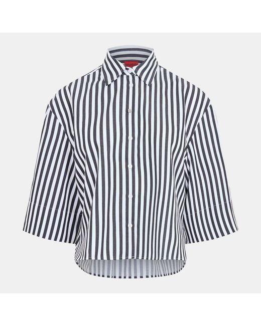 HUGO Blue Ephraima Long Sleeve Blouse