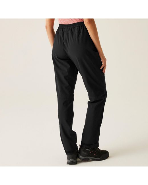 Regatta Black Highton Waterproof Overtrousers (long)