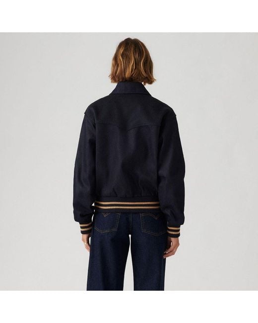 Levi's Black Lennox Varsity Jacket