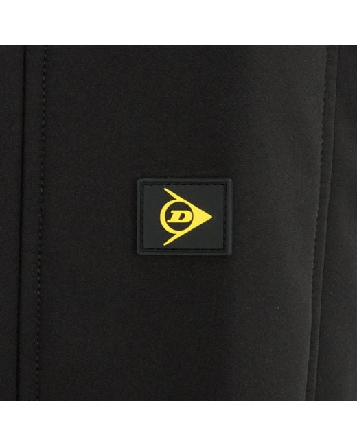 Dunlop Black On-Site Water Resistant Windproof Slim Fit Softshell Jacket