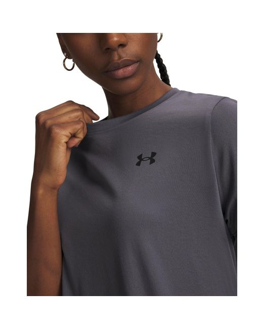 Under Armour Gray Tech Solid Short Sleeve Performance Gym Top