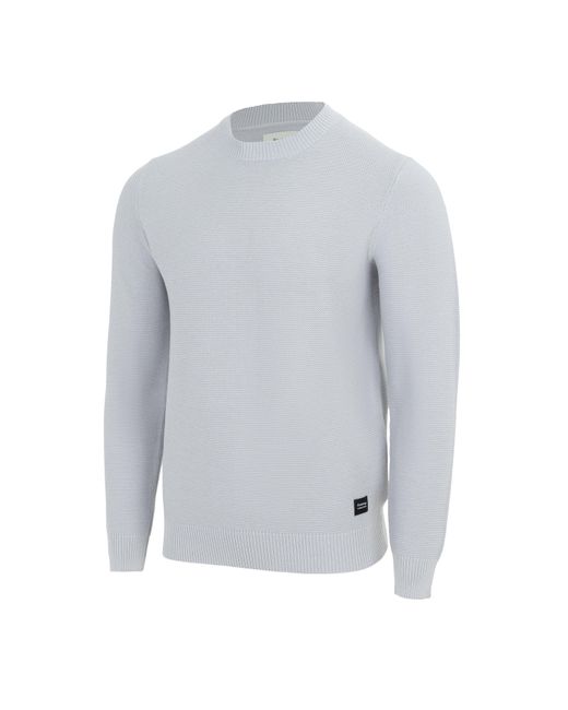 Firetrap Gray Crew Neck Jumper Knitted Pullover for men