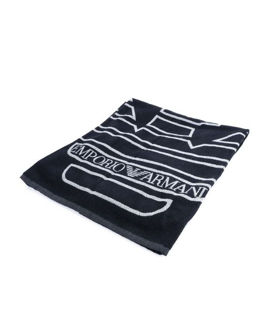 Emporio Armani Blue Woven Towel for men