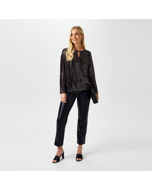 Biba Black Sparkle Top
