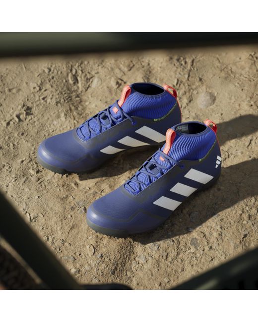 Adidas Blue The Gravel Shoe 2.0 Triathlon Cycling Shoes for men