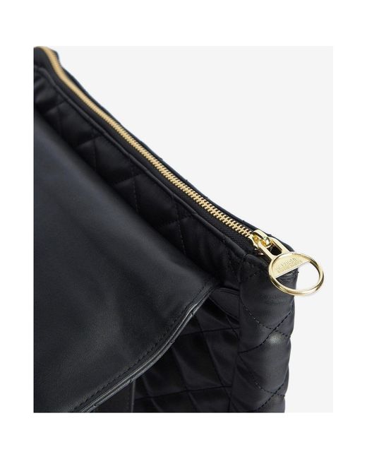Barbour Black Quilted Hoxton Backpack