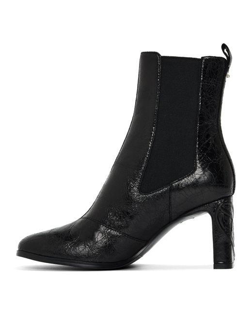 DIESEL Black Giove Ankle Heeled Boots