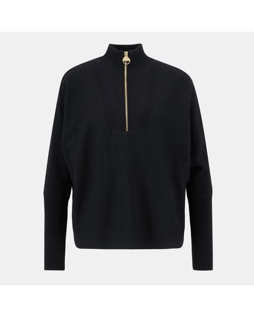 Barbour Black Lola Knit Jumper