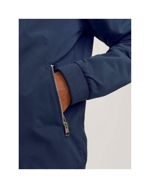 Jack & Jones Blue Rush Harrington Bomber Jacket for men