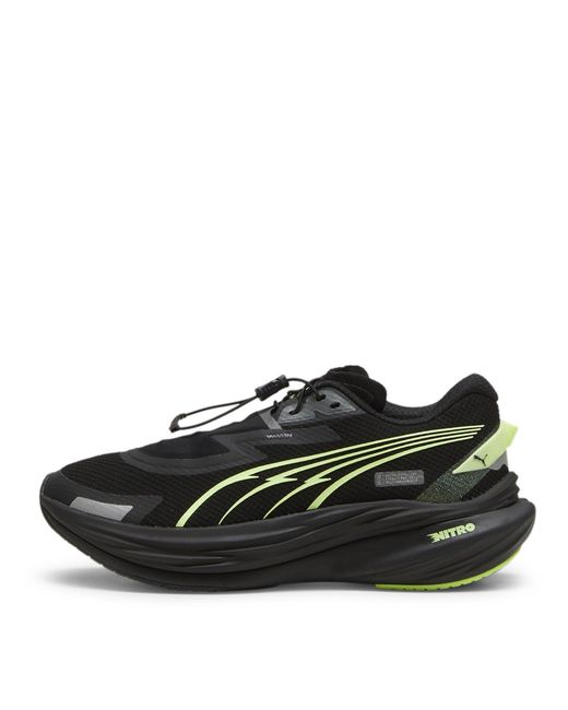 PUMA Black Deviate Nitro Trail Running Shoes