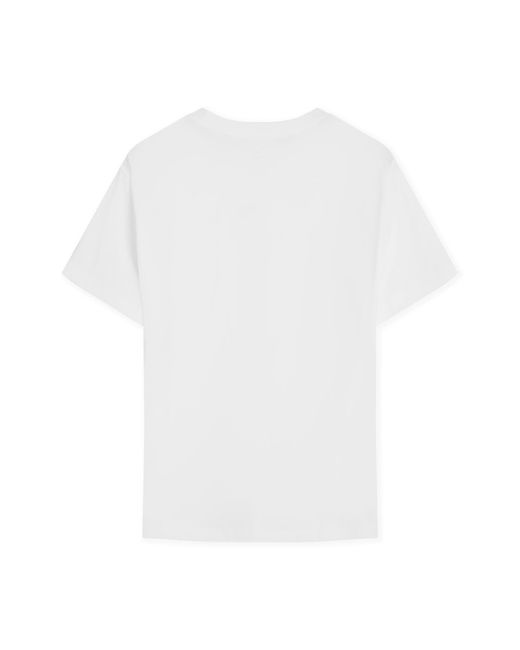 PUMA White Ess Boyfriend Regular Fit T-Shirt
