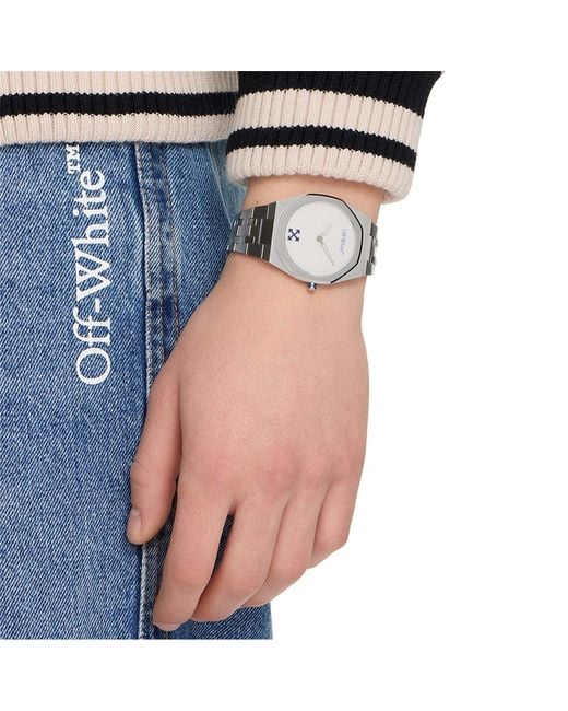 Off-White c/o Virgil Abloh Metallic On Time Watch for men