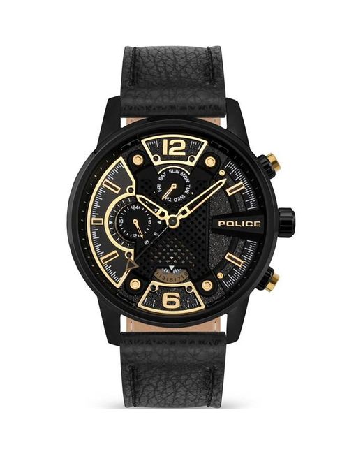Police Black Stainless Steel Fashion Analogue Quartz Watch for men