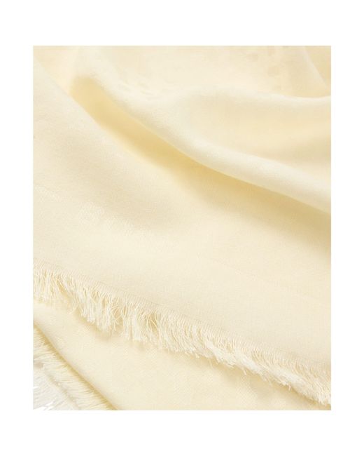 Boss Natural Ledonia Monogram Jacquard Scarf