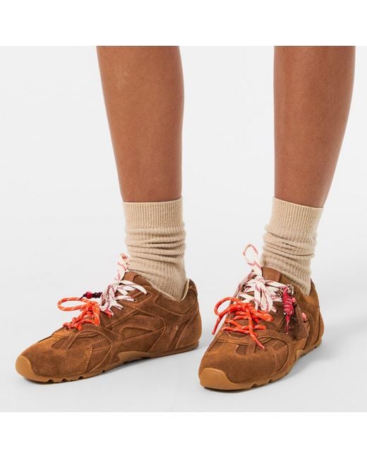 Nokwol Brown Atlas Low-Top Trainers