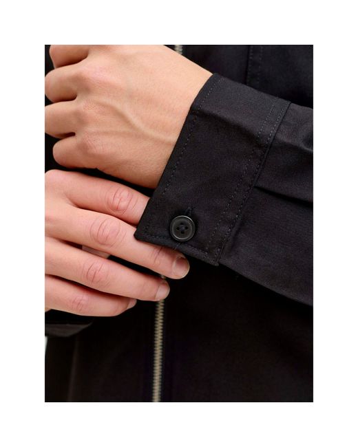 Jack & Jones Blue Party Zip Overshirt for men