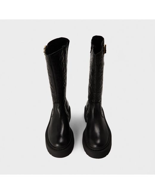 Steve Madden Black Gelina Knee High Boots