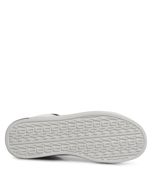 DKNY White Augustine Lace-Up Low-Top Trainers