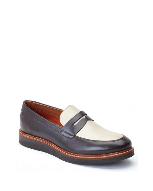 Base London Brown Sid Penny Loafer for men