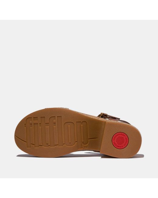 Fitflop Brown Platfforms Ankle-Strap Sandals