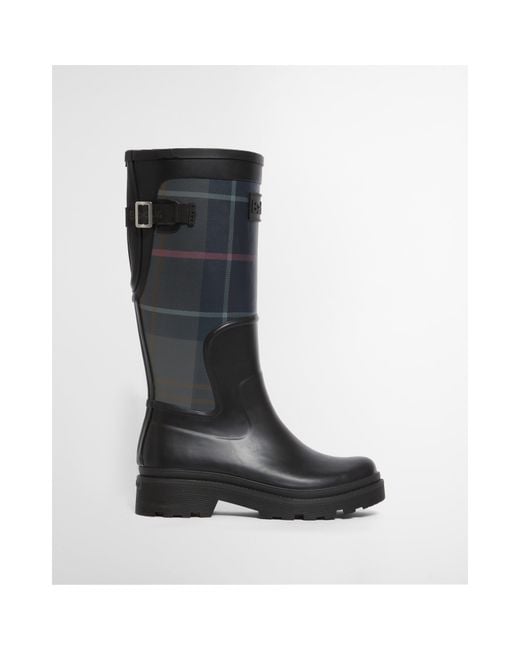 Barbour Black Dena Tall Wellies