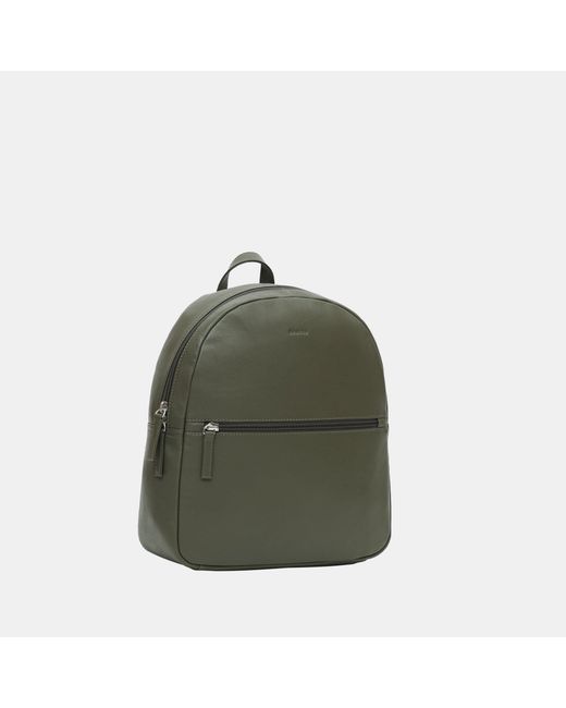 Firetrap Green Leather Zip Backpack