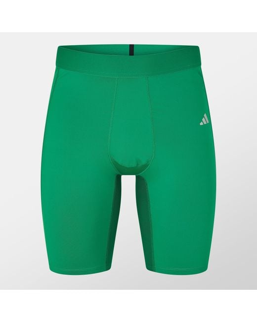 Adidas Green Techfit Aeroready Short Tights for men