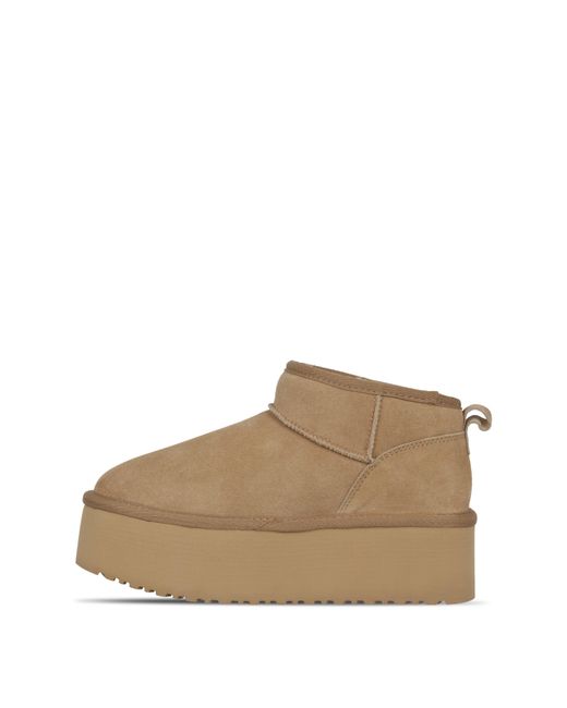 Jack Wills Natural Platform Snug Boots