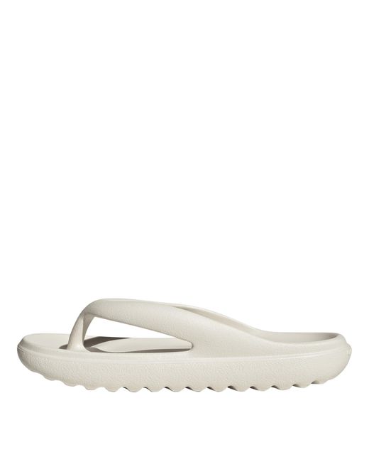 Adidas White Adilumia Flip Pool Sliders