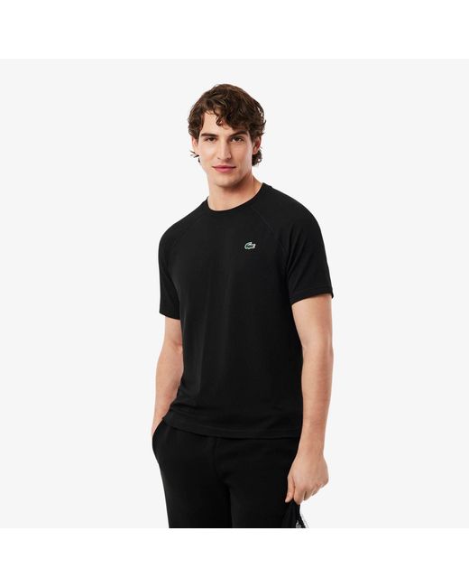 Lacoste Black Short Sleeve Performance T-Shirt for men